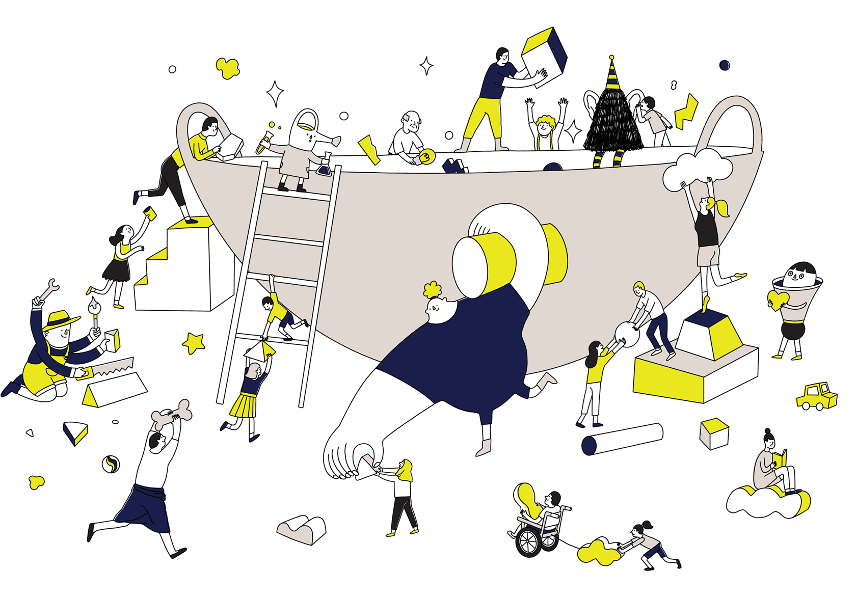 Artswok Collaborative Singapore Key Visual Colour Illustration Credit Anngee Neo